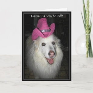*Sandy Dog- 50th Birthday Card