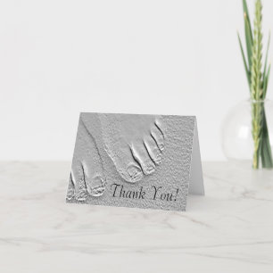 sandy feet, Thank You! You Card