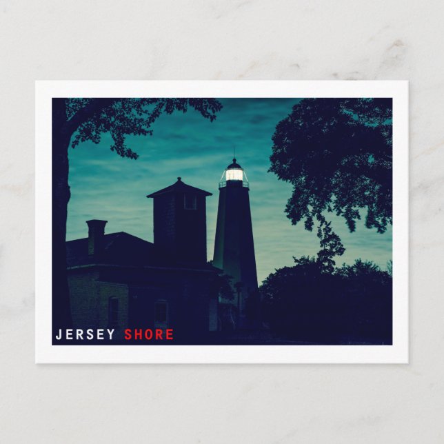 Sandy Hook Light. Postcard (Front)