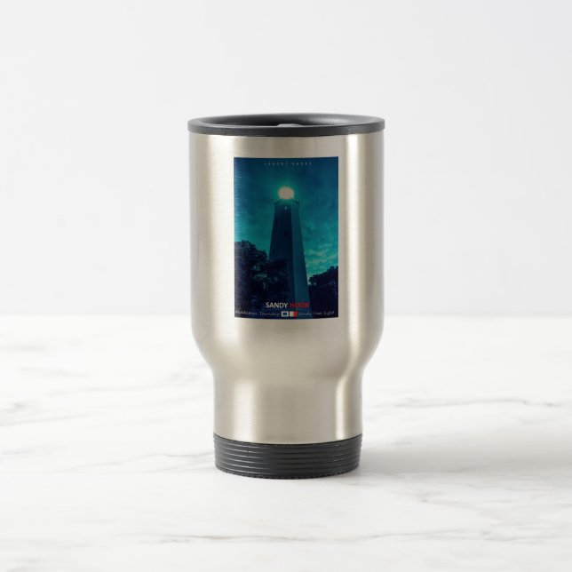 Sandy Hook Light. Travel Mug (Center)