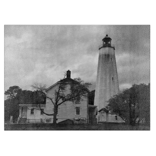 Sandy Hook Lighthouse Cutting Board (Front)
