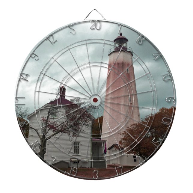 Sandy Hook Lighthouse Dartboard (Front)