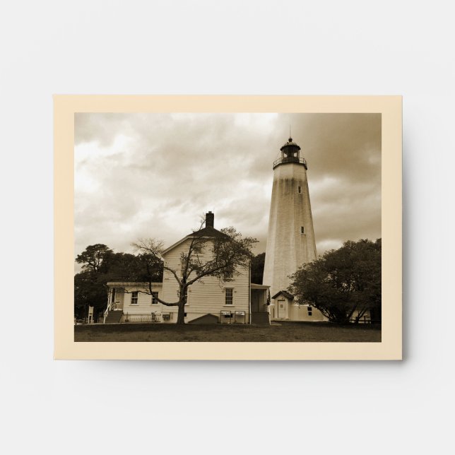 Sandy Hook Lighthouse Envelope (Front)