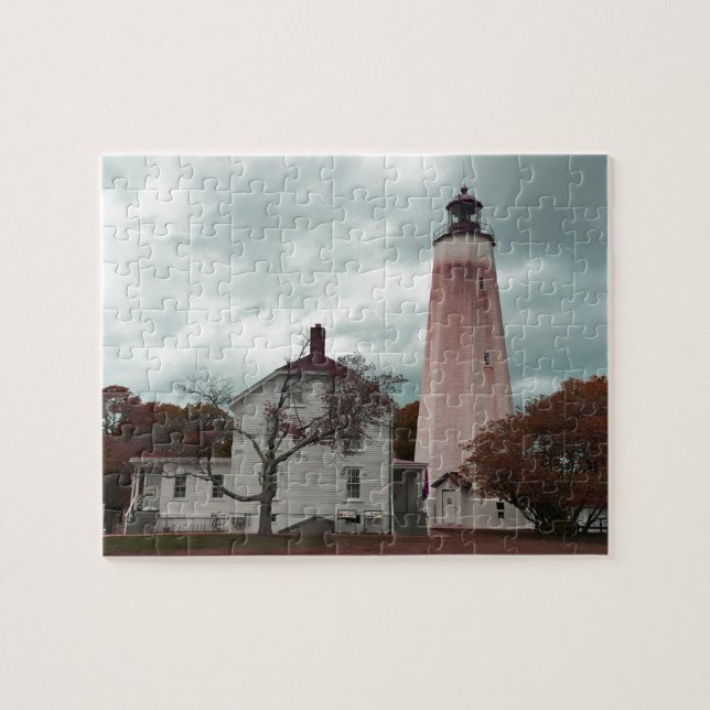 Sandy Hook Lighthouse Jigsaw Puzzle (Horizontal)