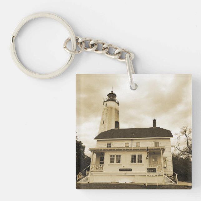 Sandy Hook Lighthouse Key Ring (Front)