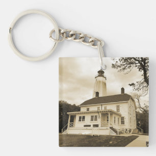 Sandy Hook Lighthouse Key Ring