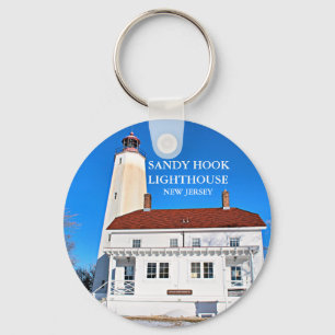 Sandy Hook Lighthouse New Jersey Keychain