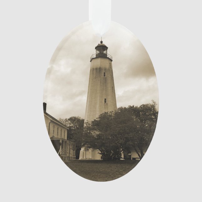Sandy Hook Lighthouse Ornament (Front)