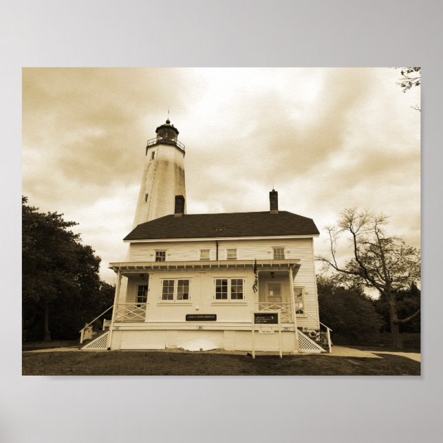 Sandy Hook Lighthouse Poster (Front)