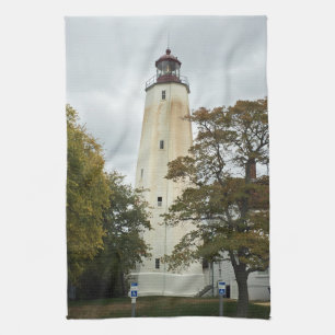 Sandy Hook Lighthouse Tea Towel