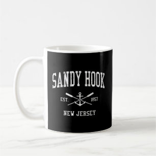 Sandy Hook Nj Crossed Oars Boat Anchor Sports Coffee Mug