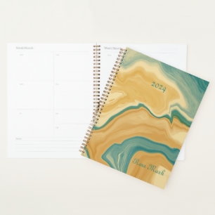 Sandy Marble Swirl Customised Planner