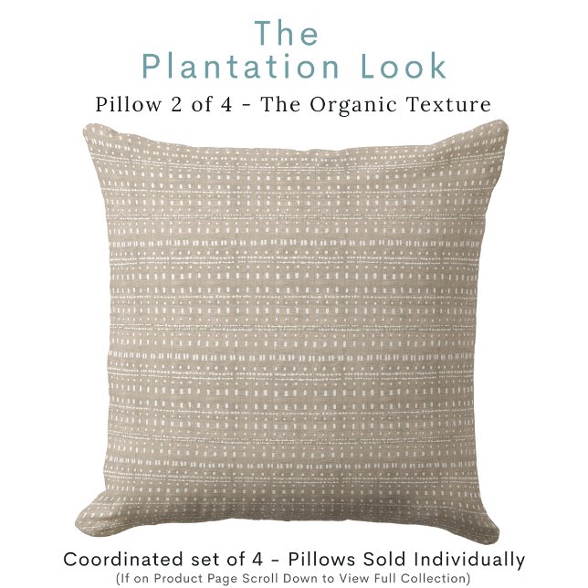 Sandy Neutral Throw Pillow (Creator Uploaded)