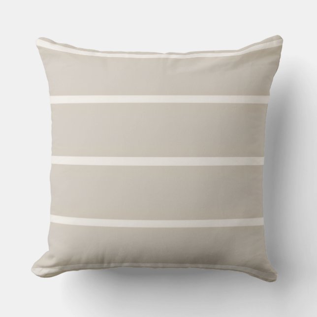 Sandy Neutrals Striped Pillow (Front)