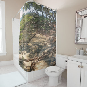 Sandy Path through the Mangroves Shower Curtain