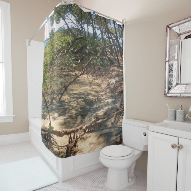 Sandy Path through the Mangroves Shower Curtain (In Situ)