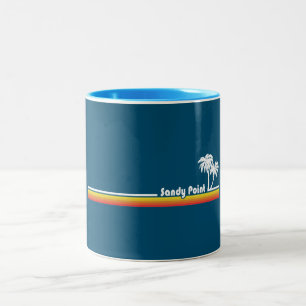 Sandy Point State Park Maryland Two-Tone Coffee Mug