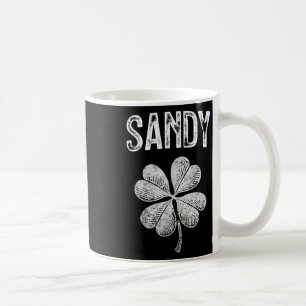 Sandy Retro St Patricks Day Vintage Shamrock Coffee Mug