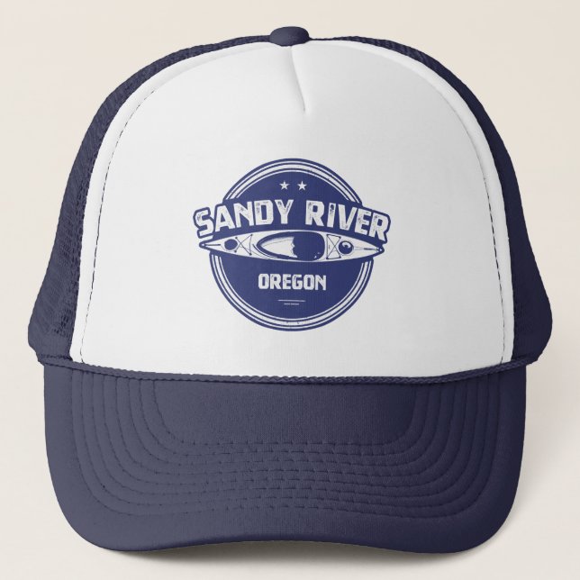 Sandy River Oregon Kayaking Trucker Hat (Front)