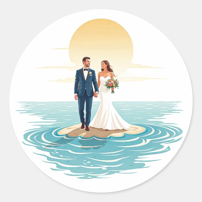 Sandy Shores Romance Sticker (Front)