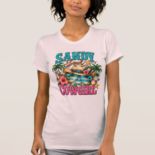 Sandy Soul Cowgirl Coastal Beach Western T-Shirt