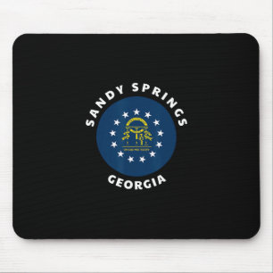 Sandy Springs Georgia Flag Ga Vacation Souvenir Mouse Pad