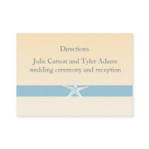 Sandy Starfish Direction Card