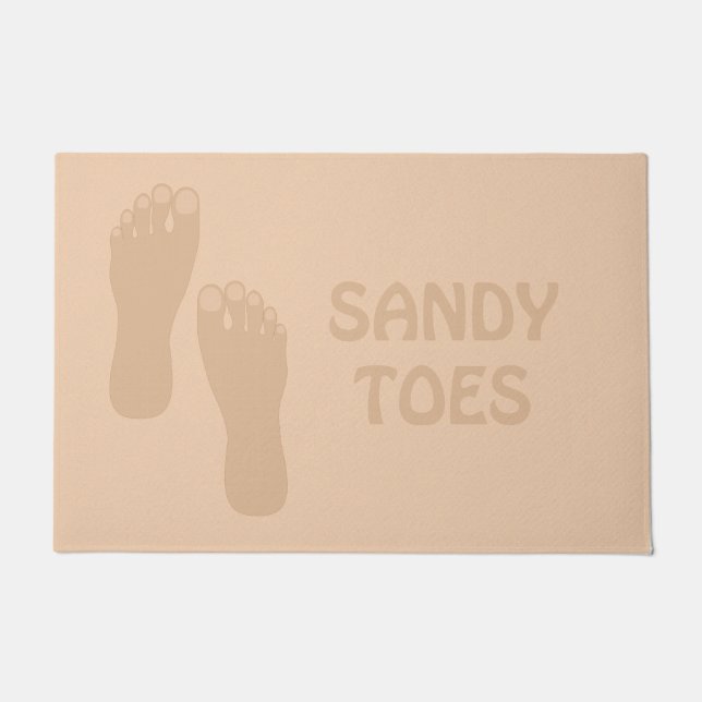 Sandy Toes Beach House Door Mat (Front)