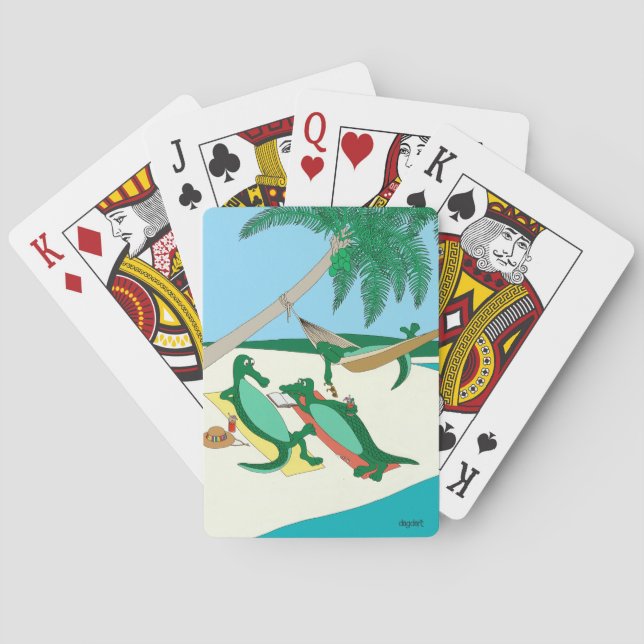 Sandy Toes Beach Playing Cards (Back)