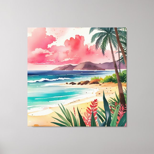 Sandy Toes Canvas Print (Front)