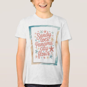 Sandy Toes, Panama City Flows Tri-Blend Shirt