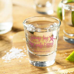 Sandy Toes & Salty Kisses Destination Wedding Shot Glass