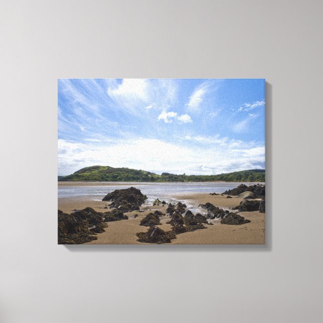 Sandyhills beach, Scotland Canvas Print (Front)