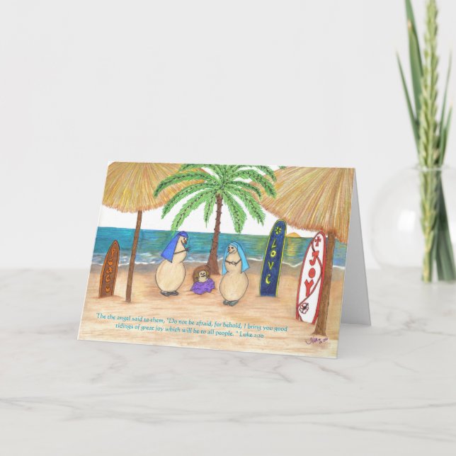 Sandyman Nativity Holiday Card (Front)