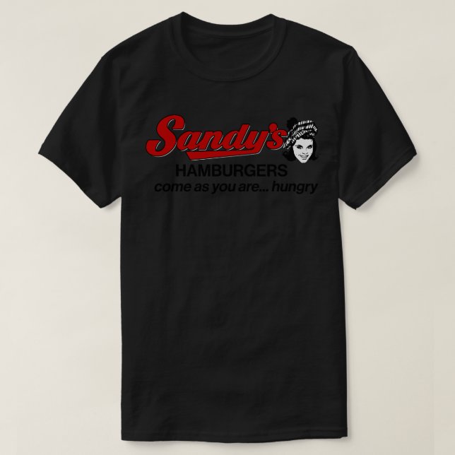Sandys Hamburgers Fast Food Drive In 2 T-Shirt (Design Front)