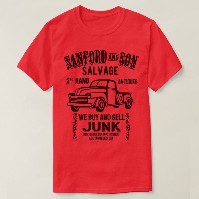 Sanford and Son Salvage blk T-Shirt (Design Front)