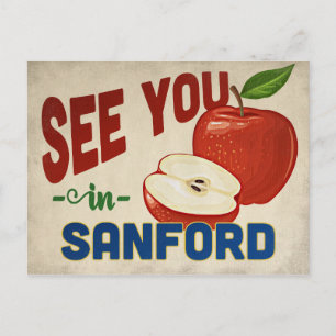 Sanford Florida Apple - Vintage Travel Postcard