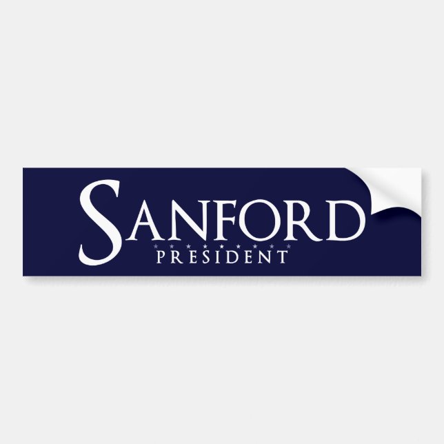 Sanford President 2012 Bumper Sticker (Front)