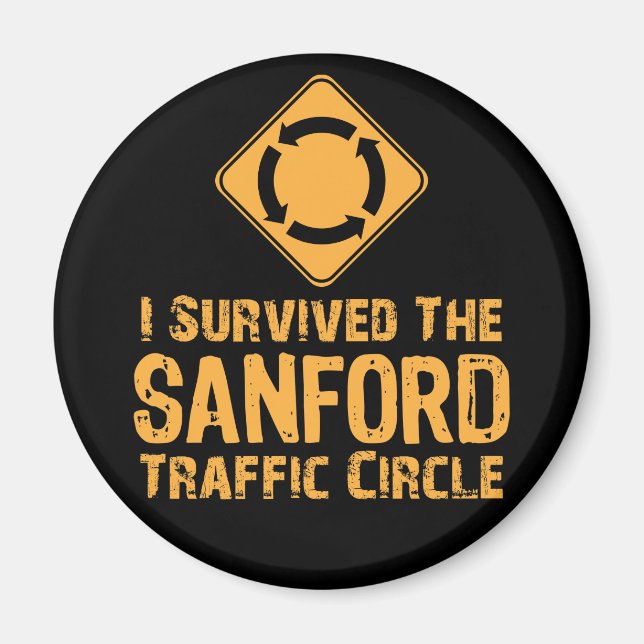 Sanford Traffic Circle Magnet (Front)