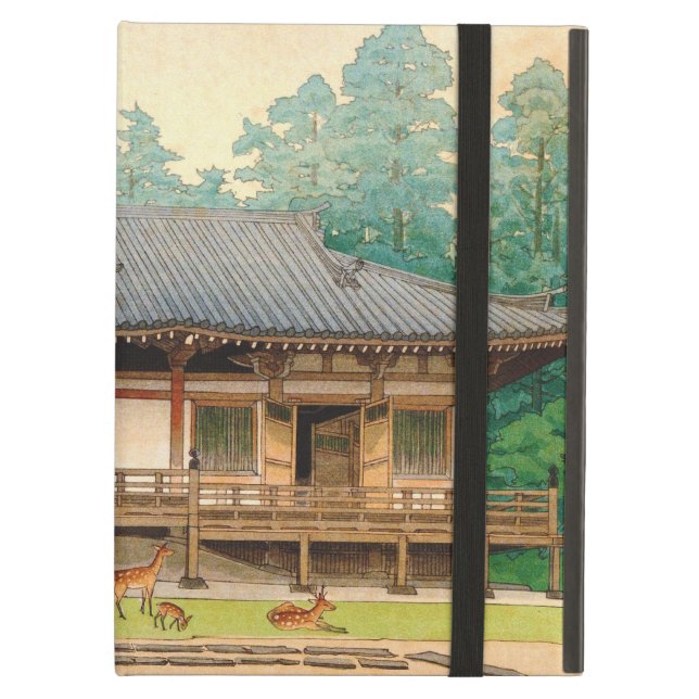 Sangatsu-Do Temple Mori Masamoto  ukiyo-e Case For iPad Air (Front Closed)