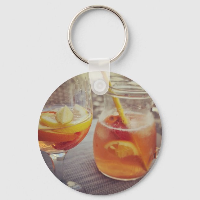 Sangria and Sunshine Key Ring (Front)