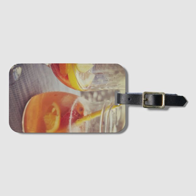 Sangria and Sunshine Luggage Tag (Front Horizontal)