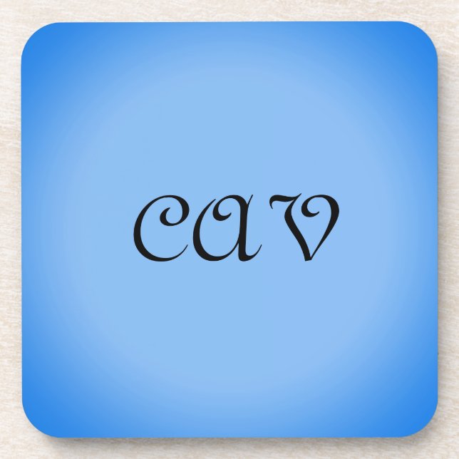 Sangria Cornflower Blue  Coaster (Front)