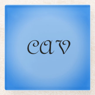 Sangria Cornflower Blue Glass Coaster