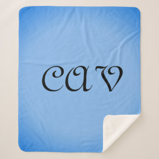 Sangria Cornflower Blue Sherpa Blanket