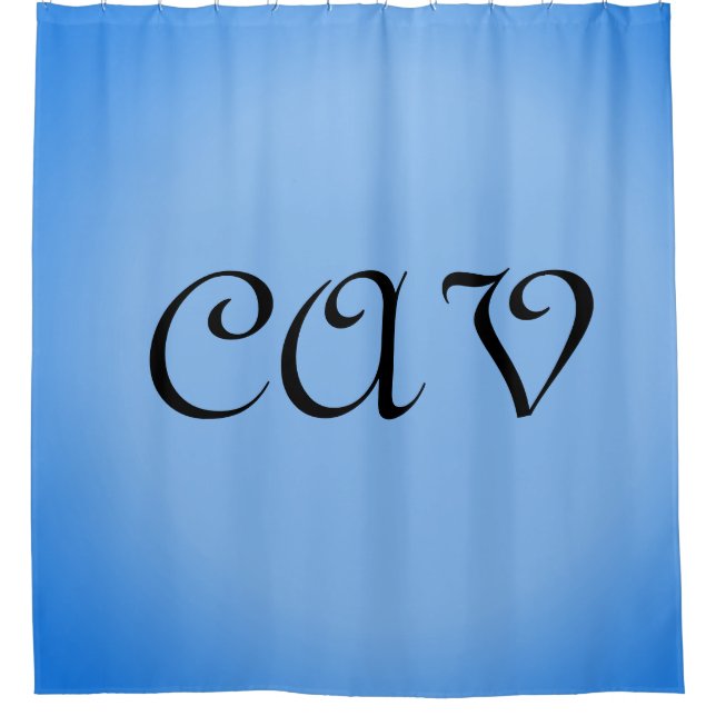 Sangria Cornflower Blue  Shower Curtain (Front)