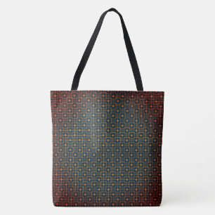 Sangria Creative Wired Hot Cubes Chinese Pattern Tote Bag
