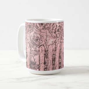 Sangria Fenced Flowers Mug