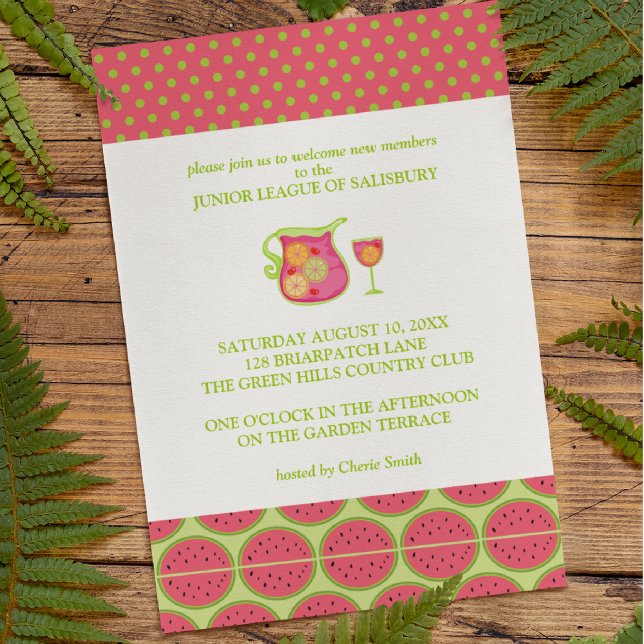 Sangria Garden Party Invitations (Creator Uploaded)