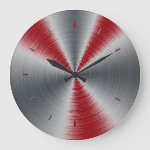 Sangria Highlights One Colour Large Clock